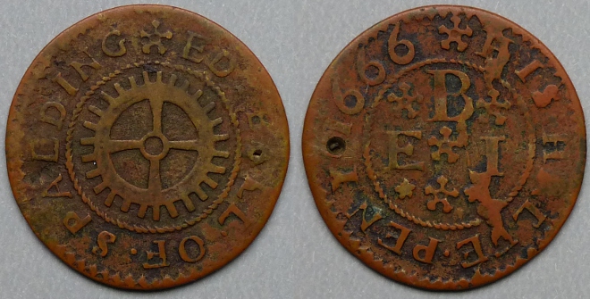 Spalding, Ed Ball 1666 halfpenny